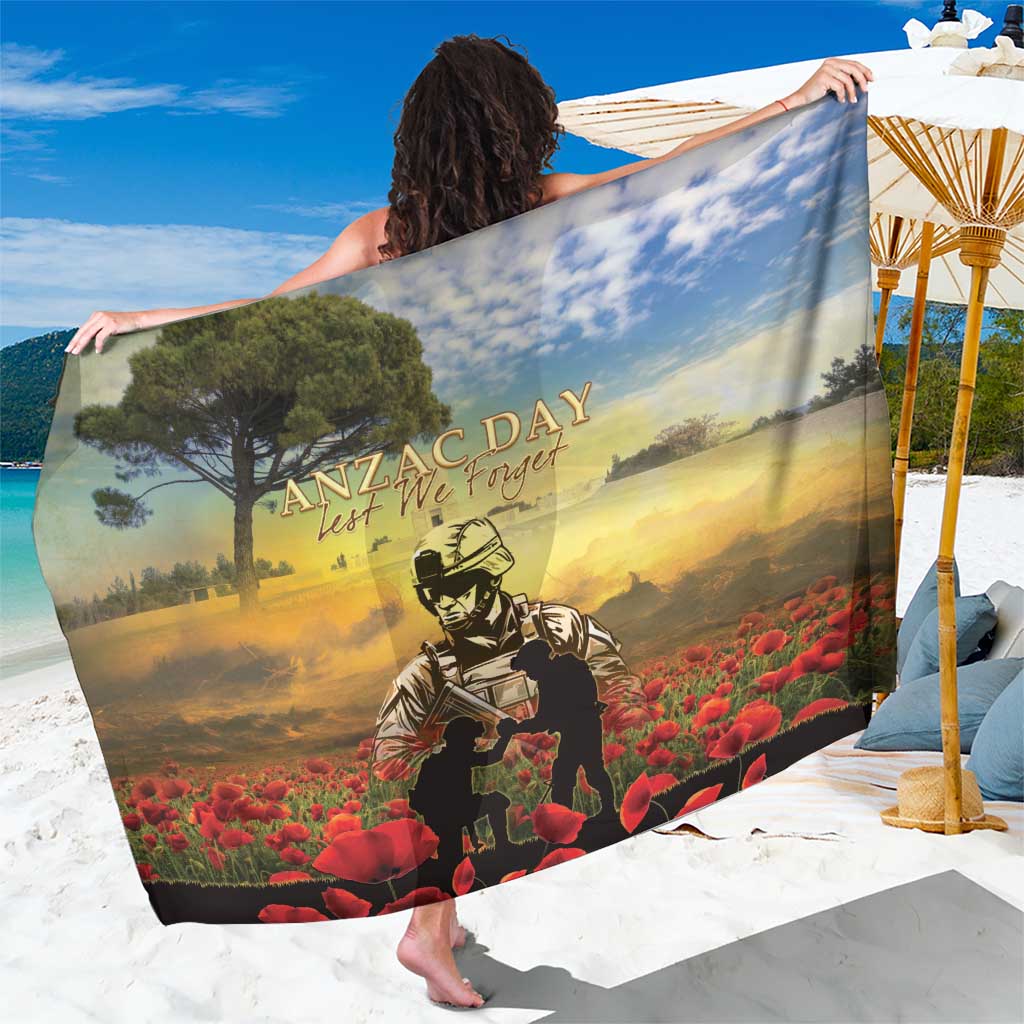 New Zealand ANZAC Day Sarong The Ode Remembrance And Poppy