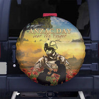 New Zealand ANZAC Day Spare Tire Cover The Ode Remembrance And Poppy