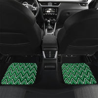 Aotearoa Ngati Maniapoto Car Mats Maori Tribal Green Paua Shell Pattern DT05 Set 2pcs - Back Green - Polynesian Pride