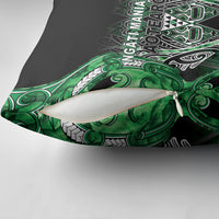 Aotearoa Ngati Maniapoto Pillow Cover Maori Tribal Green Paua Shell Pattern DT05 - Polynesian Pride