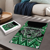Aotearoa Ngati Maniapoto Puzzle Maori Tribal Green Paua Shell Pattern DT05 - Polynesian Pride