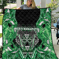 Aotearoa Ngati Maniapoto Quilt Maori Tribal Green Paua Shell Pattern DT05 Green - Polynesian Pride