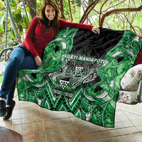 Aotearoa Ngati Maniapoto Quilt Maori Tribal Green Paua Shell Pattern DT05 - Polynesian Pride