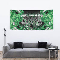 Aotearoa Ngati Maniapoto Tapestry Maori Tribal Green Paua Shell Pattern DT05 - Polynesian Pride