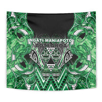Aotearoa Ngati Maniapoto Tapestry Maori Tribal Green Paua Shell Pattern DT05 - Polynesian Pride