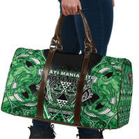Aotearoa Ngati Maniapoto Travel Bag Maori Tribal Green Paua Shell Pattern DT05 - Polynesian Pride