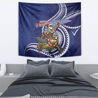 Samoa Christmas Tapestry Santa Riding Sea Turtle DT05 - Polynesian Pride