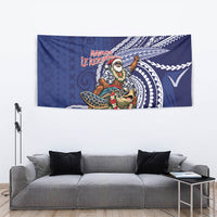Samoa Christmas Tapestry Santa Riding Sea Turtle DT05 - Polynesian Pride