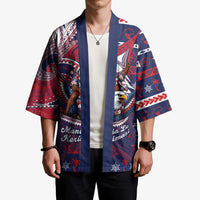 American Samoa Christmas Kimono Santa Riding Bald Eagle DT05 - Polynesian Pride