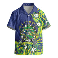 Cook Islands Language Week Kid Hawaiian Shirt Flying Fish 15 Stars Tribal Patterns