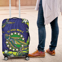 Cook Islands Language Week Luggage Cover Flying Fish 15 Stars Tribal Patterns