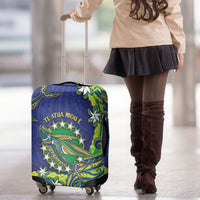 Cook Islands Language Week Luggage Cover Flying Fish 15 Stars Tribal Patterns
