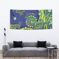 Cook Islands Language Week Tapestry Flying Fish 15 Stars Tribal Patterns