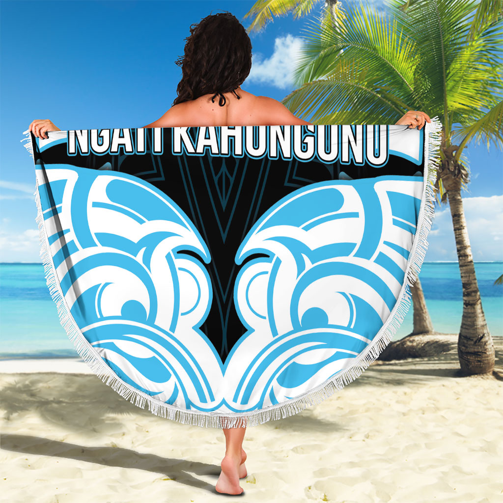 Aotearoa Ngati Kahungunu Beach Blanket New Zealand Traditional Maori Pattern