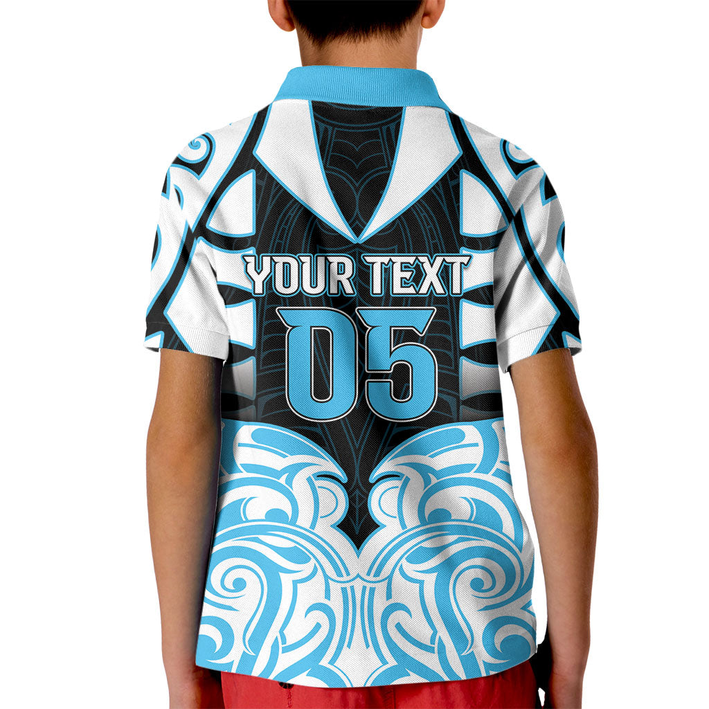 Custom Aotearoa Ngati Kahungunu Kid Polo Shirt New Zealand Traditional Maori Pattern