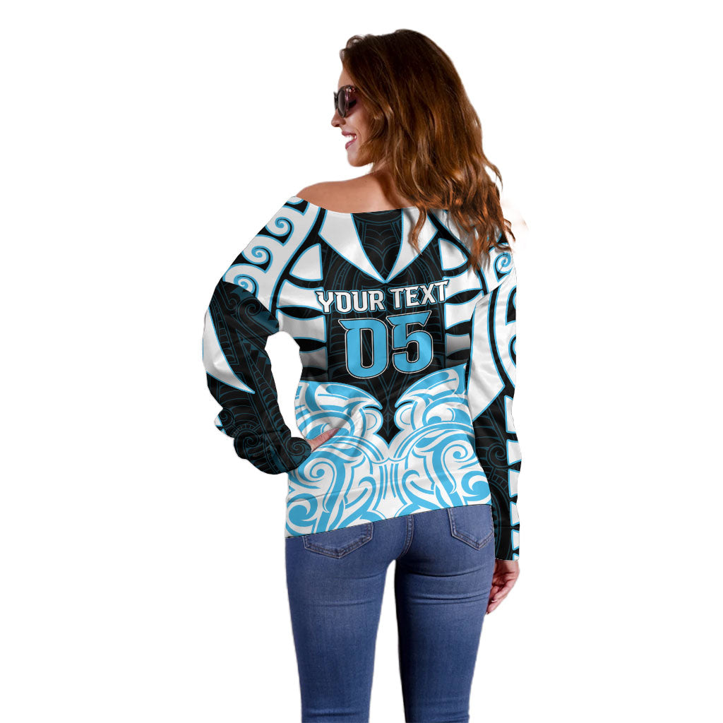 Custom Aotearoa Ngati Kahungunu Off Shoulder Sweater New Zealand Traditional Maori Pattern