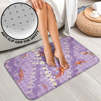Purple Palaka Hawaiian And Japanese Bathroom Set Sakura Lei With Koi Fish DT05 - Polynesian Pride