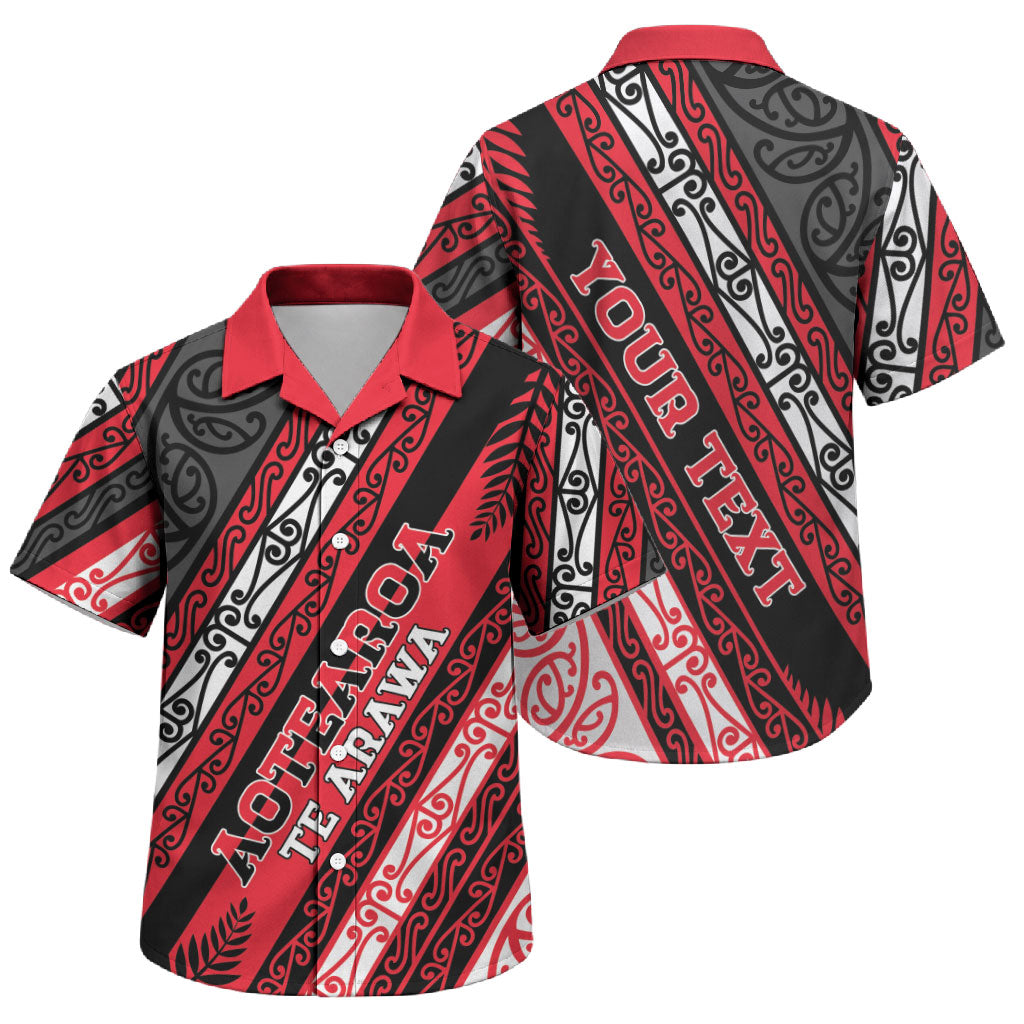 Personalised Aotearoa Te Arawa Family Matching Long Sleeve Bodycon Dress and Hawaiian Shirt New Zealand Maori Tribal Fern Pattern