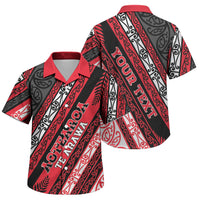 Personalised Aotearoa Te Arawa Family Matching Summer Maxi Dress and Hawaiian Shirt New Zealand Maori Tribal Fern Pattern