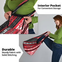 Aotearoa Te Arawa Grocery Bag New Zealand Maori Tribal Fern Pattern