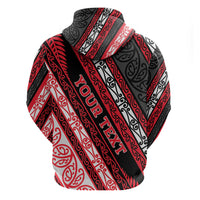 Personalised Aotearoa Te Arawa Hoodie New Zealand Maori Tribal Fern Pattern