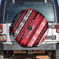 Aotearoa Te Arawa Spare Tire Cover New Zealand Maori Tribal Fern Pattern