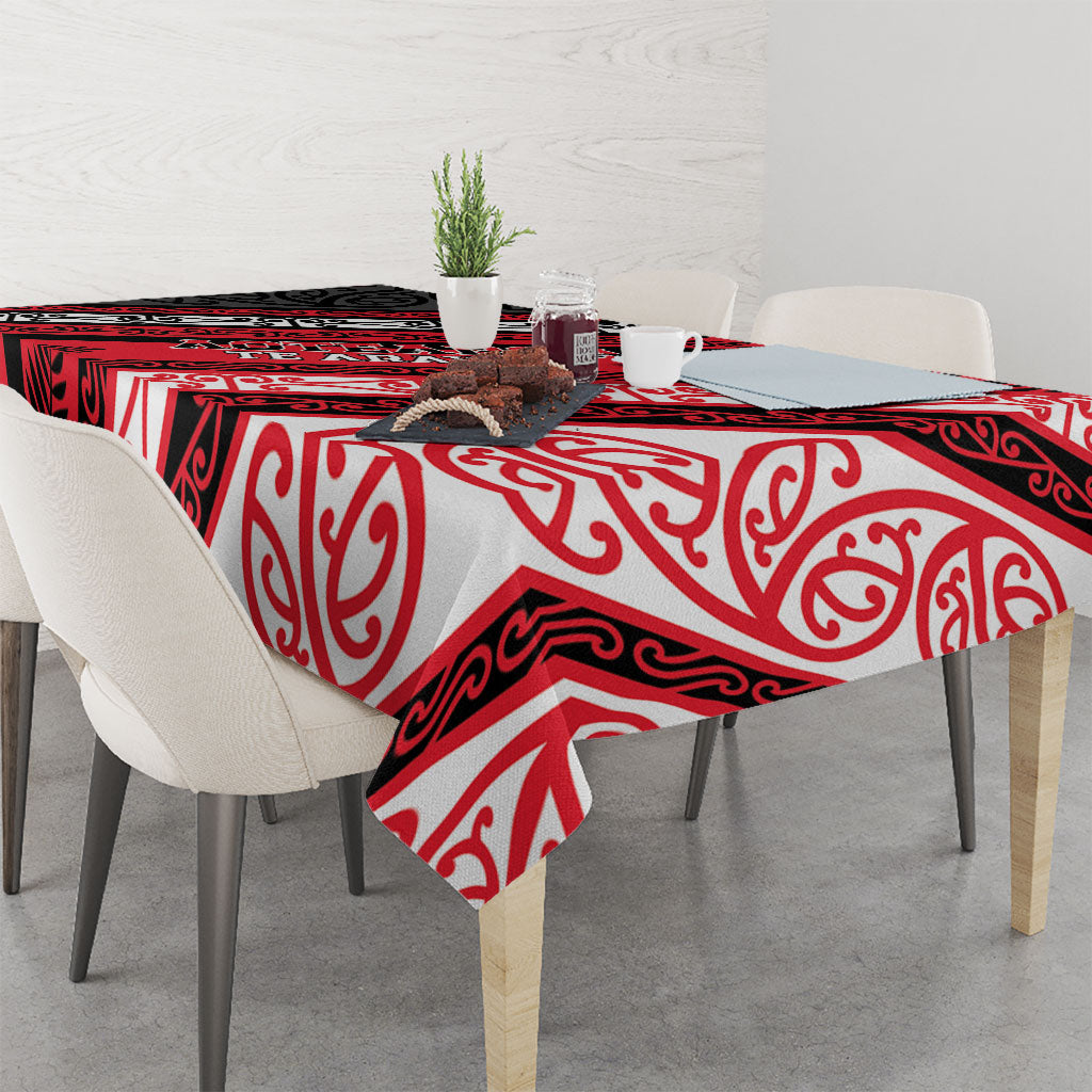 Aotearoa Te Arawa Tablecloth New Zealand Maori Tribal Fern Pattern
