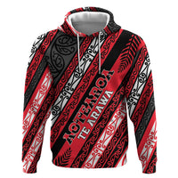Personalised Aotearoa Te Arawa Zip Hoodie New Zealand Maori Tribal Fern Pattern
