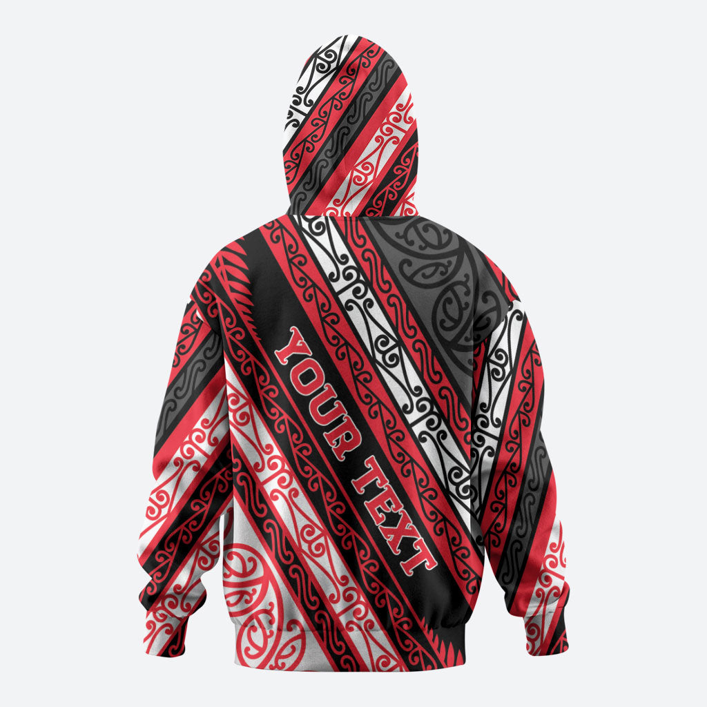 Personalised Aotearoa Te Arawa Zip Hoodie New Zealand Maori Tribal Fern Pattern