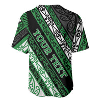 Personalised Aotearoa Ngati Maniapoto Baseball Jersey New Zealand Maori Tribal Fern Pattern