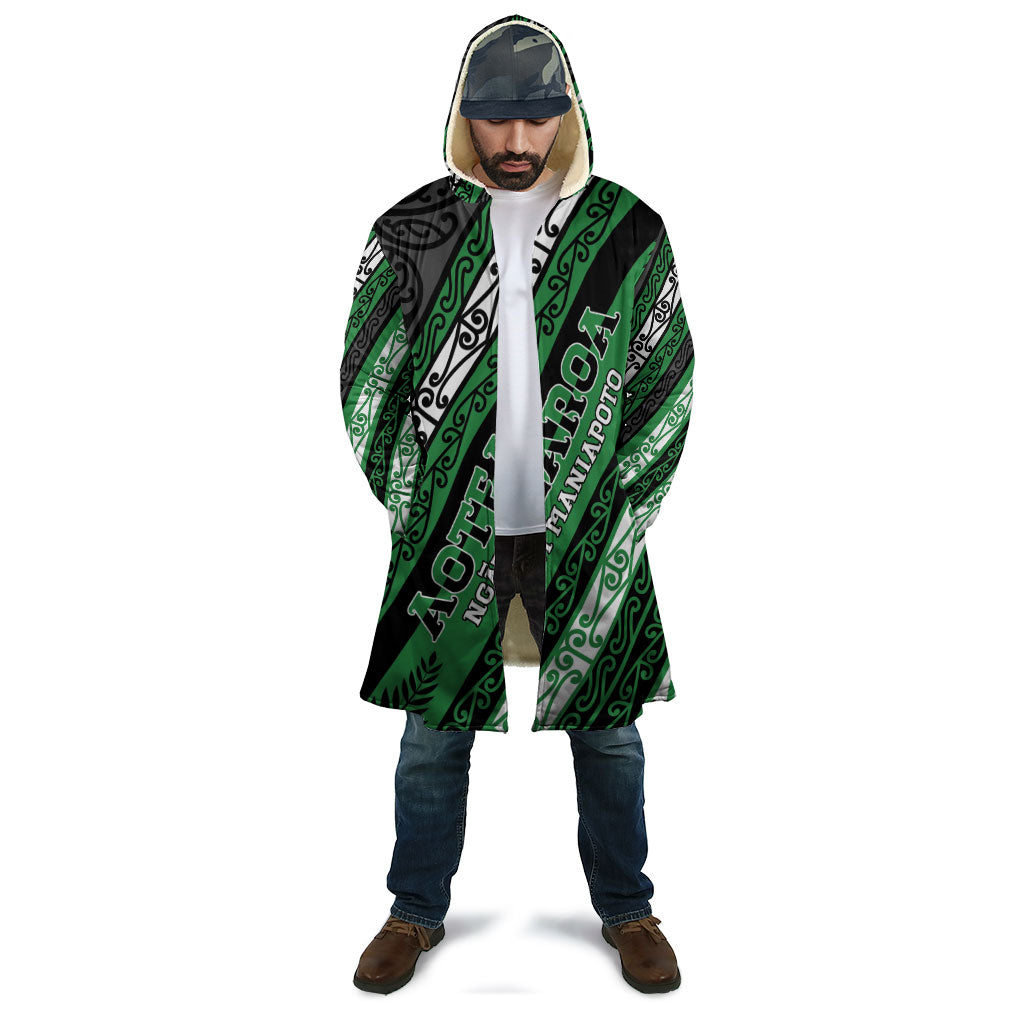 Personalised Aotearoa Ngati Maniapoto Cloak New Zealand Maori Tribal Fern Pattern