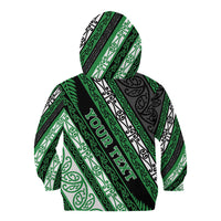Personalised Aotearoa Ngati Maniapoto Kid Hoodie New Zealand Maori Tribal Fern Pattern