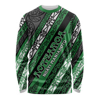 Personalised Aotearoa Ngati Maniapoto Long Sleeve Shirt New Zealand Maori Tribal Fern Pattern