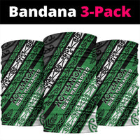 Aotearoa Ngati Maniapoto Neck Gaiter New Zealand Maori Tribal Fern Pattern