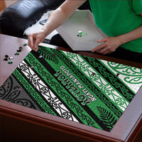 Aotearoa Ngati Maniapoto Puzzle New Zealand Maori Tribal Fern Pattern