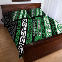 Aotearoa Ngati Maniapoto Quilt Bed Set New Zealand Maori Tribal Fern Pattern