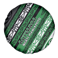 Aotearoa Ngati Maniapoto Spare Tire Cover New Zealand Maori Tribal Fern Pattern