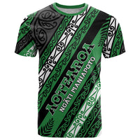 Personalised Aotearoa Ngati Maniapoto T Shirt New Zealand Maori Tribal Fern Pattern