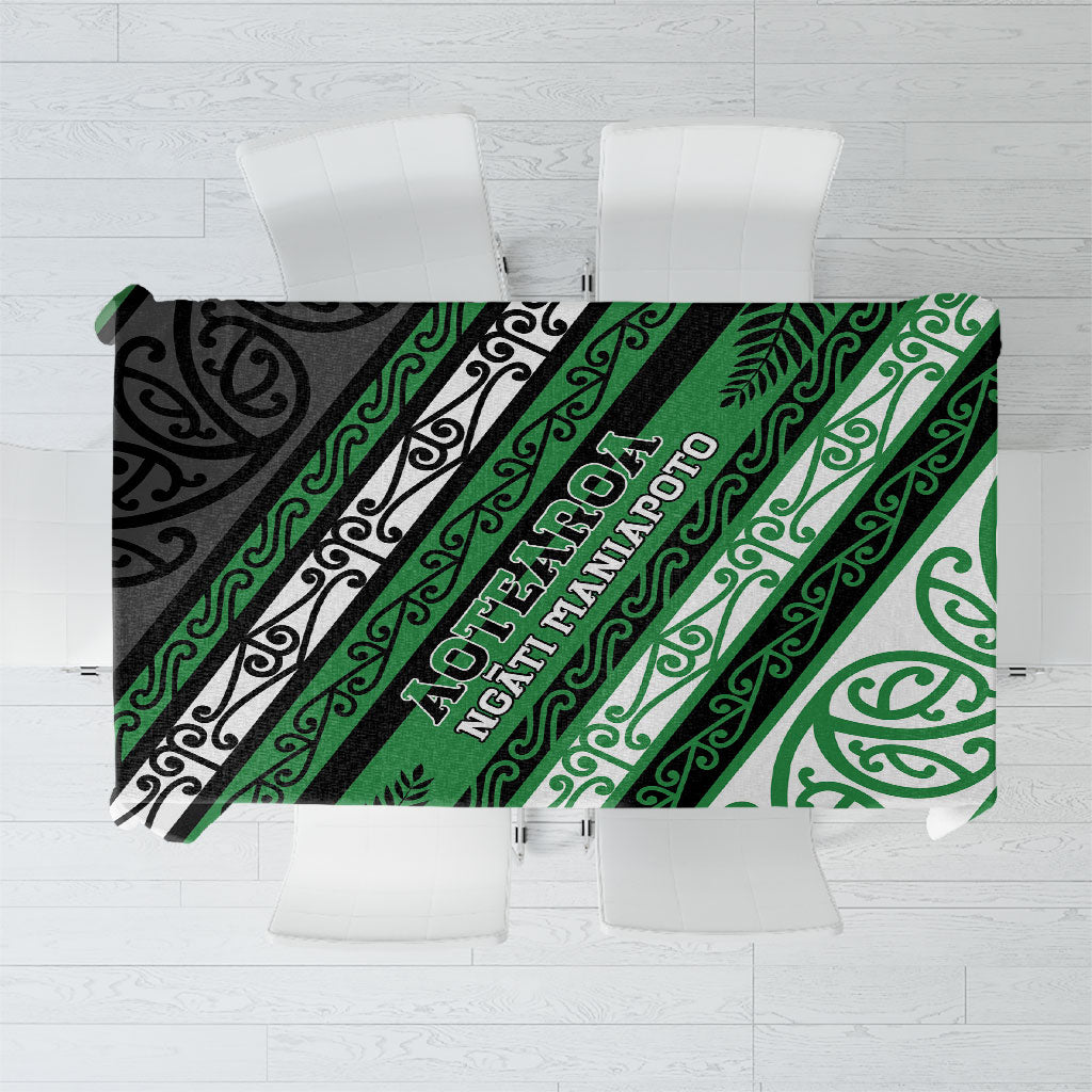 Aotearoa Ngati Maniapoto Tablecloth New Zealand Maori Tribal Fern Pattern