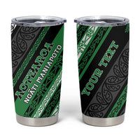 Personalised Aotearoa Ngati Maniapoto Tumbler Cup New Zealand Maori Tribal Fern Pattern
