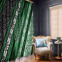 Aotearoa Ngati Maniapoto Window Curtain New Zealand Maori Tribal Fern Pattern