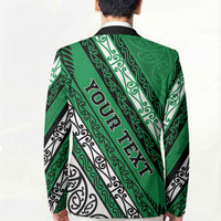 Personalised Aotearoa Ngati Raukawa Blazer New Zealand Maori Tribal Fern Pattern