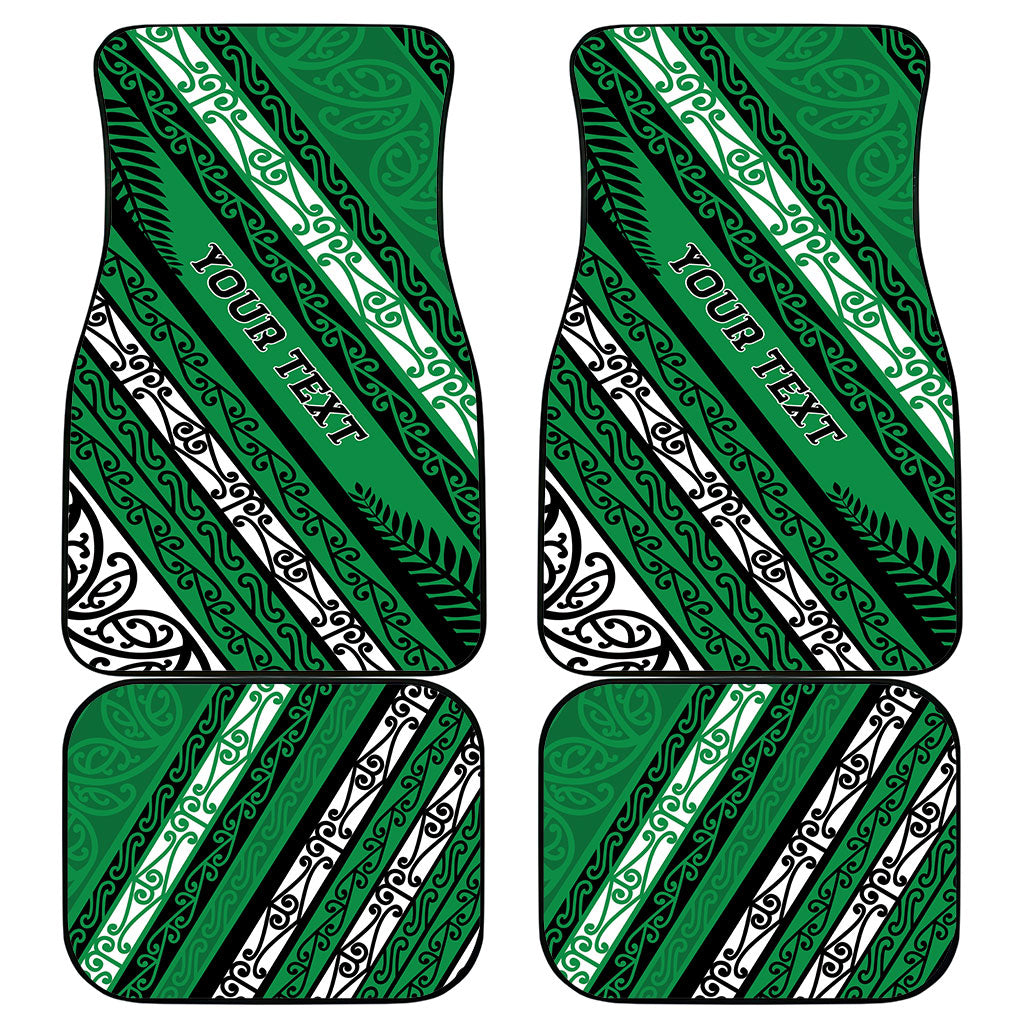 Personalised Aotearoa Ngati Raukawa Car Mats New Zealand Maori Tribal Fern Pattern