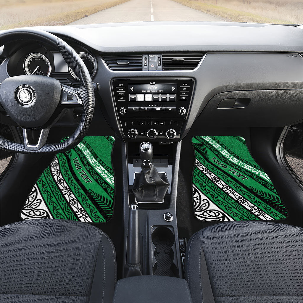 Personalised Aotearoa Ngati Raukawa Car Mats New Zealand Maori Tribal Fern Pattern