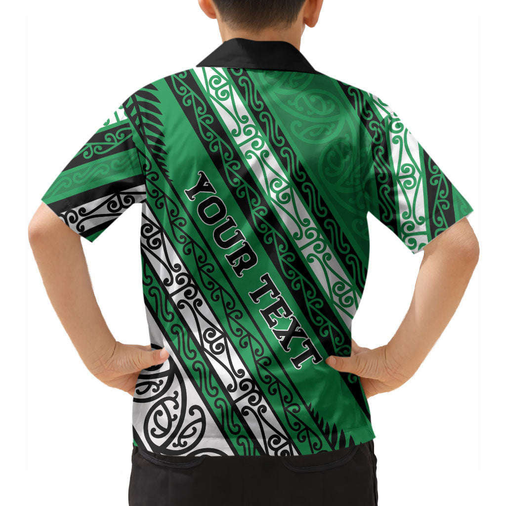 Personalised Aotearoa Ngati Raukawa Hawaiian Shirt New Zealand Maori Tribal Fern Pattern