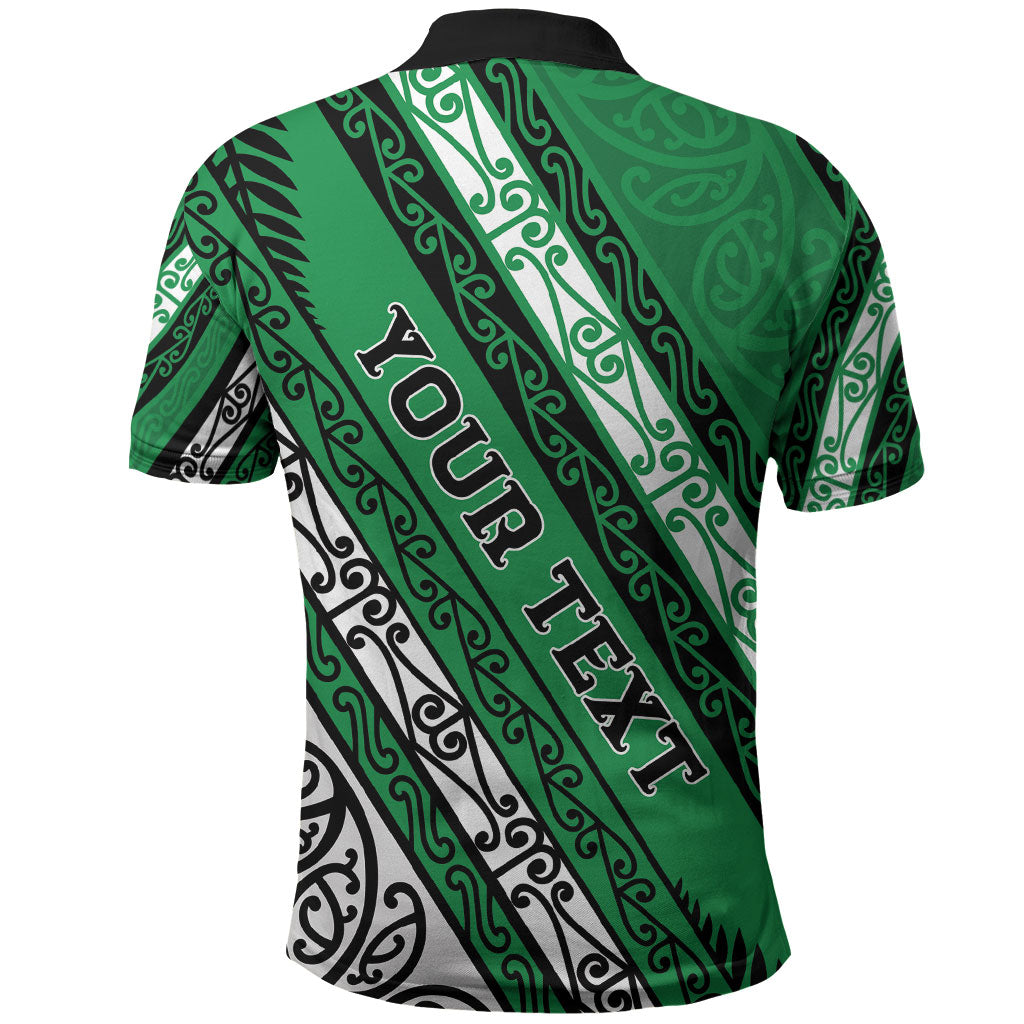 Personalised Aotearoa Ngati Raukawa Polo Shirt New Zealand Maori Tribal Fern Pattern