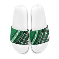 Aotearoa Ngati Raukawa Slide Sandals New Zealand Maori Tribal Fern Pattern