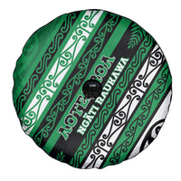 Aotearoa Ngati Raukawa Spare Tire Cover New Zealand Maori Tribal Fern Pattern