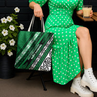 Aotearoa Ngati Raukawa Tote Bag New Zealand Maori Tribal Fern Pattern