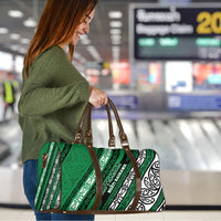 Aotearoa Ngati Raukawa Travel Bag New Zealand Maori Tribal Fern Pattern